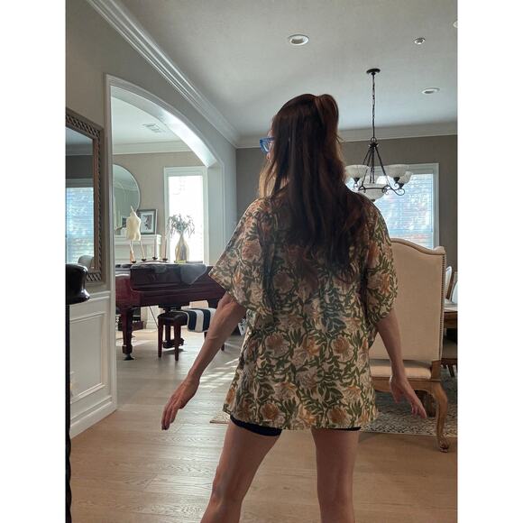 NWT Aawari Kurtis Dolman Sleeved Kaftan Floral Mini Dress Size S-M | QUICK SHIP - Picture 4 of 7